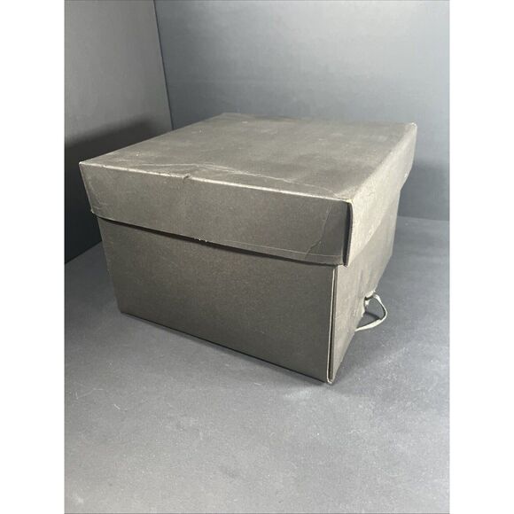 Vintage Muff Rabbit Fur Black Ivory Lined 1940s Mob Wife Style Old Hollywood - Picture 8 of 11